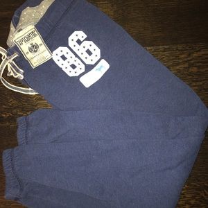 Victoria secret pink - navy blue sweats